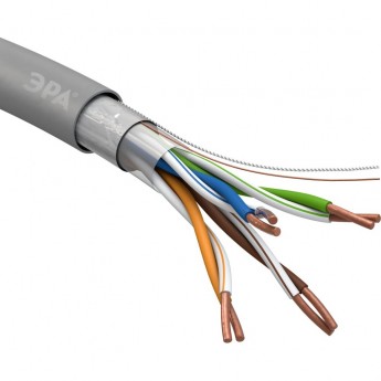 Кабель витая пара ЭРА F/UTP 4x2x24 AWG CAT5E CU PVC 305 м