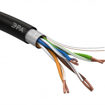 Кабель витая пара ЭРА F/UTP CAT5E 4x2x24 AWG CU PE OUTDOOR 305 м