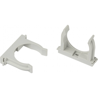 Держатель для труб (клипса) ЭРА Б0062104 d20мм CLIP-20-G-MP прямой монтаж серый