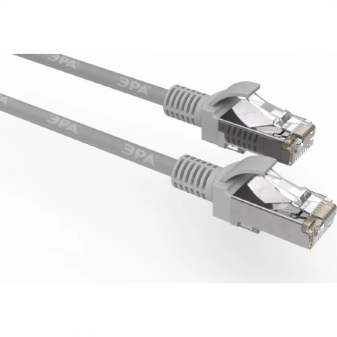 Патч корд ЭРА SIMPLE F/UTP экранированный 5 м категория 5e серый B0051384 Патч корд ЭРА SIMPLE F/UTP экранированный 5 м категория 5e серый B0051384
