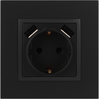 Розетка ЭРА ELEGANCE 14-4109-05 16А 250В 2P+E с 2хUSB 5В-3А защитные шторки антрацит Розетка ЭРА ELEGANCE 14-4109-05 16А 250В 2P+E с 2хUSB 5В-3А защитные шторки антрацит