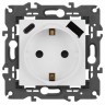 Розетка ЭРА ELEGANCE Б0067710 14-4108-01М 2P+E 16A-250В со шторками с USB type-A+C 5В-3А матовый белый B0067710