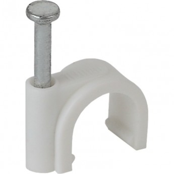 Скоба ЭРА 8мм круглая пластиковая 50шт