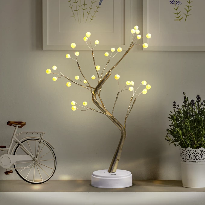 Светодиодная новогодняя фигура ЭРА ЕGNID-36W жемчужное дерево 36 LED B0051949 Светодиодная новогодняя фигура ЭРА ЕGNID-36W жемчужное дерево 36 LED B0051949