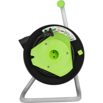 Удлинитель на пластиковой катушке ЭРА GREEN LINE B0065096 1х15м без заземления GAZ-2x0.75-15m ПВС 2х0.75