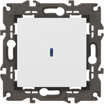 Выключатель ЭРА ELEGANCE Б0065783 14-1102-01М с подсветкой 10АХ-250В матовый белый